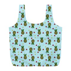 Pineapple Watermelon Fruit Lime Full Print Recycle Bag (l) by HermanTelo