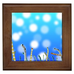 Sea Underwater Life Fish Framed Tiles by HermanTelo