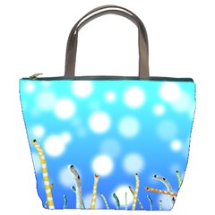 Sea Underwater Life Fish Bucket Bag by HermanTelo