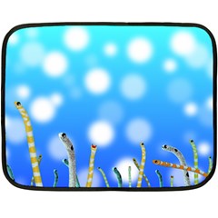 Sea Underwater Life Fish Double Sided Fleece Blanket (mini)  by HermanTelo