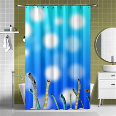 Sea Underwater Life Fish Shower Curtain 48  X 72  (small)  by HermanTelo