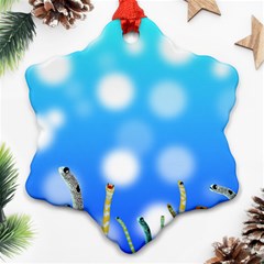 Sea Underwater Life Fish Snowflake Ornament (two Sides) by HermanTelo