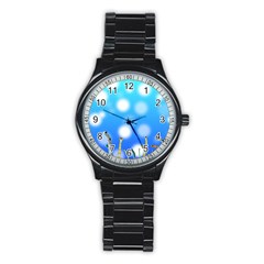 Sea Underwater Life Fish Stainless Steel Round Watch by HermanTelo