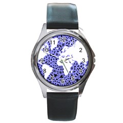 Sea Ocean Underwater Round Metal Watch by HermanTelo