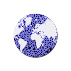 Sea Ocean Underwater Rubber Coaster (round)  by HermanTelo