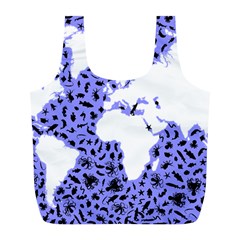 Sea Ocean Underwater Full Print Recycle Bag (l)