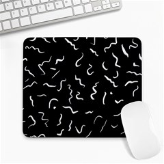 Scribbles Lines Painting Large Mousepads by HermanTelo