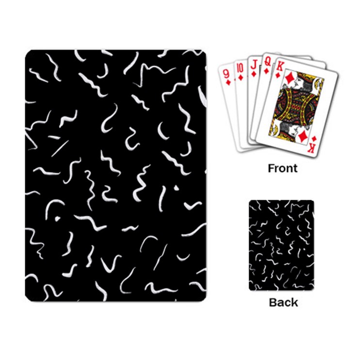 Scribbles Lines Painting Playing Cards Single Design