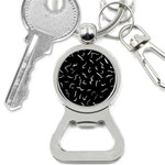 Scribbles Lines Painting Bottle Opener Key Chain Front