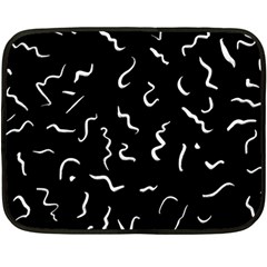 Scribbles Lines Painting Fleece Blanket (mini)