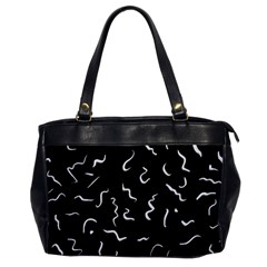 Scribbles Lines Painting Oversize Office Handbag