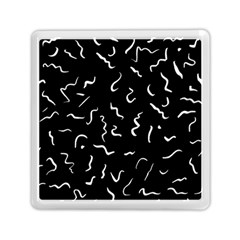 Scribbles Lines Painting Memory Card Reader (square)