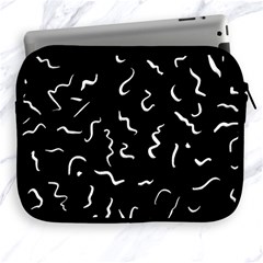 Scribbles Lines Painting Apple Ipad 2/3/4 Zipper Cases by HermanTelo