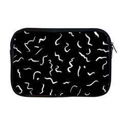 Scribbles Lines Painting Apple Macbook Pro 17  Zipper Case