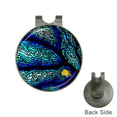 Sea Coral Stained Glass Hat Clips With Golf Markers