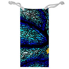 Sea Coral Stained Glass Jewelry Bag