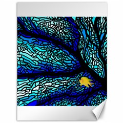 Sea Coral Stained Glass Canvas 36  X 48 