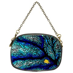 Sea Coral Stained Glass Chain Purse (one Side)