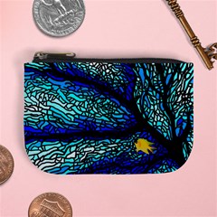 Sea Coral Stained Glass Mini Coin Purse by HermanTelo