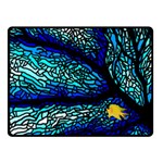 Sea Coral Stained Glass Fleece Blanket (Small) 50 x40  Blanket Front