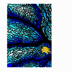 Sea Coral Stained Glass Large Garden Flag (two Sides)