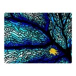 Sea Coral Stained Glass Double Sided Flano Blanket (Mini)  35 x27  Blanket Back