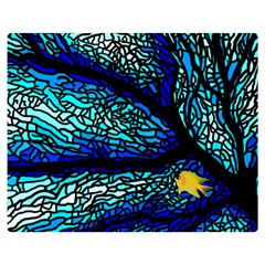 Sea Coral Stained Glass Double Sided Flano Blanket (medium)  by HermanTelo