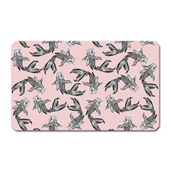 Koi Fish Pattern Magnet (rectangular) by Valentinaart