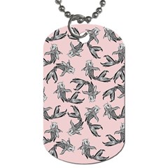 Koi Fish Pattern Dog Tag (one Side) by Valentinaart