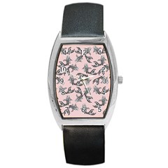 Koi Fish Pattern Barrel Style Metal Watch by Valentinaart