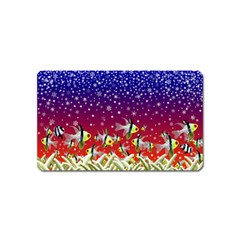 Sea Snow Christmas Coral Fish Magnet (name Card)