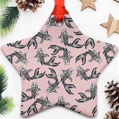 Koi Fish Pattern Star Ornament (two Sides)