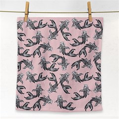 Koi Fish Pattern Face Towel by Valentinaart