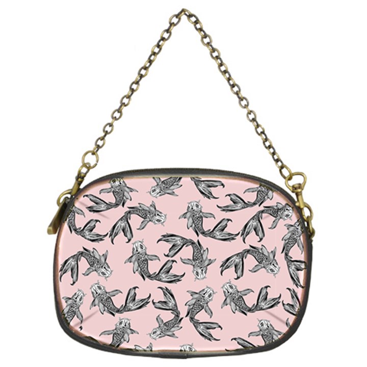 Koi Fish Pattern Chain Purse (Two Sides)