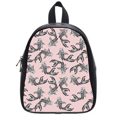 Koi Fish Pattern School Bag (small) by Valentinaart