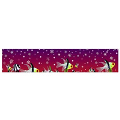 Sea Snow Christmas Coral Fish Small Flano Scarf