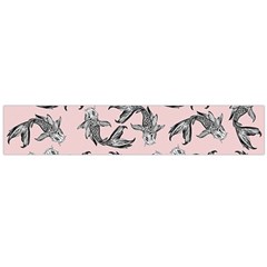 Koi Fish Pattern Large Flano Scarf 