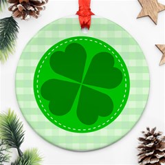 Shamrock Luck Day Ornament (round) by HermanTelo