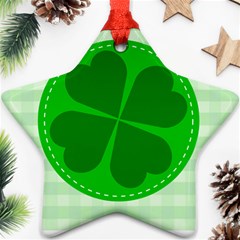 Shamrock Luck Day Ornament (star) by HermanTelo