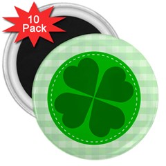 Shamrock Luck Day 3  Magnets (10 Pack)  by HermanTelo