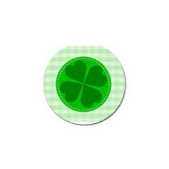 Shamrock Luck Day Golf Ball Marker by HermanTelo