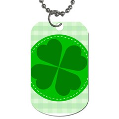 Shamrock Luck Day Dog Tag (two Sides)