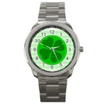 Shamrock Luck Day Sport Metal Watch Front