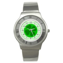 Shamrock Luck Day Stainless Steel Watch