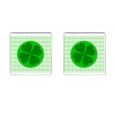 Shamrock Luck Day Cufflinks (square)