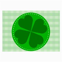 Shamrock Luck Day Large Glasses Cloth (2 Sides) by HermanTelo