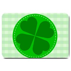 Shamrock Luck Day Large Doormat 