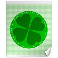 Shamrock Luck Day Canvas 11  X 14  by HermanTelo