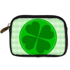 Shamrock Luck Day Digital Camera Leather Case by HermanTelo