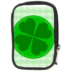 Shamrock Luck Day Compact Camera Leather Case